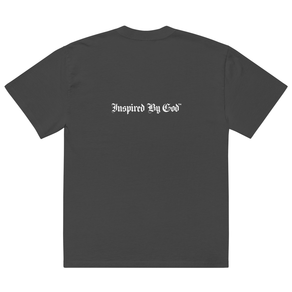 Inspired by God™ - Sheep Graphic, Oversized Thick faded t-shirt